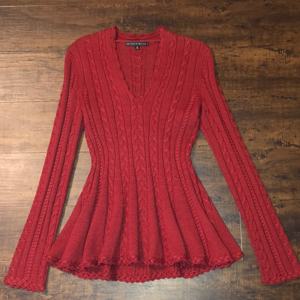 Antonio Melani size small color burgundy